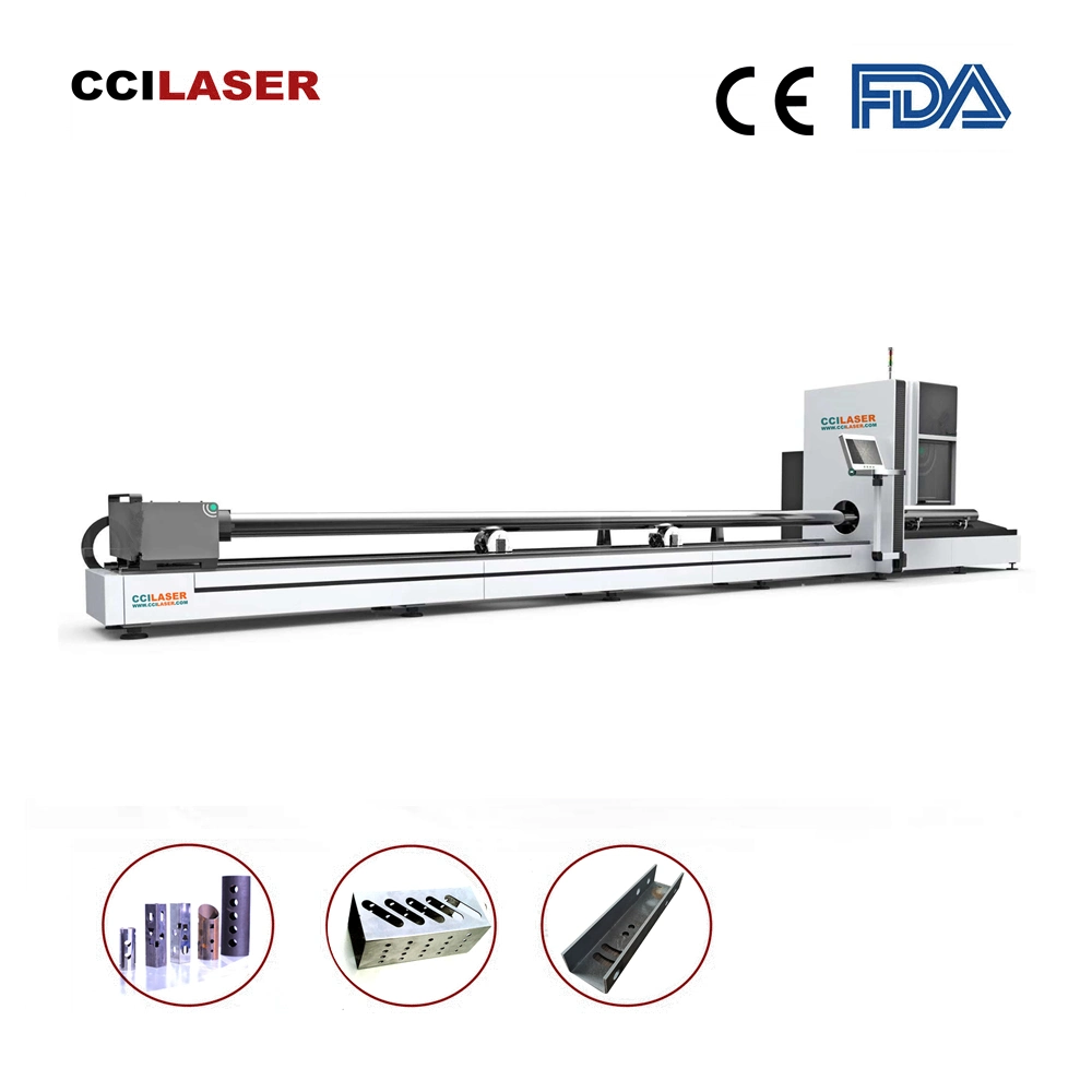 Ccilaser P Series Carbon Steel Stainless Steel Pipe Small Fiber Laser Cutter 1500W