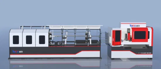 Hochgeschwindigkeits-CNC-Metall-Stahl-Aluminium-Rundquadrat-Oval-Rohrlaserschneidemaschine Rohrlaser